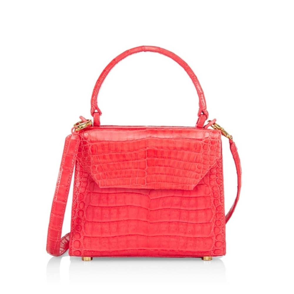 Nancy Gonzalez mini lily coral handbag